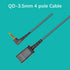 3.5mm Headset Adapter Cable for Plantronics QD, Compatible with Android Smartphones, Tablets, Mac Laptops
