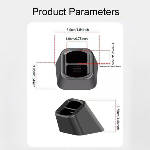 2 Pack Car Dashboard Stand, Stick-on Base Mount for Table Phone Holder Bracket, Desktop Wireless Charger Magnetic Clip