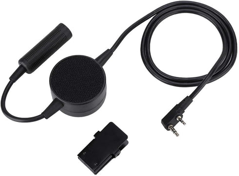 Walkie Talkie Earpiece Headset with Mic, 2 Pin Acoustic Tube Mic PTT TCI Earphone for Motorola, Kenwood Two Way Radio