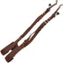 Qiilu Leather Camera Strap, Adjustable Dual Leather Rivet Shoulder Strap for Digital Cameras