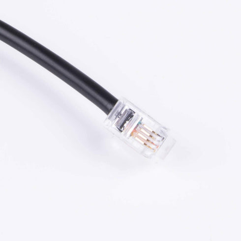 6 Feet Black PVC Male-to-Male Serial Cable for Meade Telescope Control, 4P4C RS232, 180cm Length