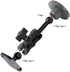 Aluminum AMPS to 17mm Ball Adapter with Extension Rod for Car Phone Holder, Compatible with Garmin GPS