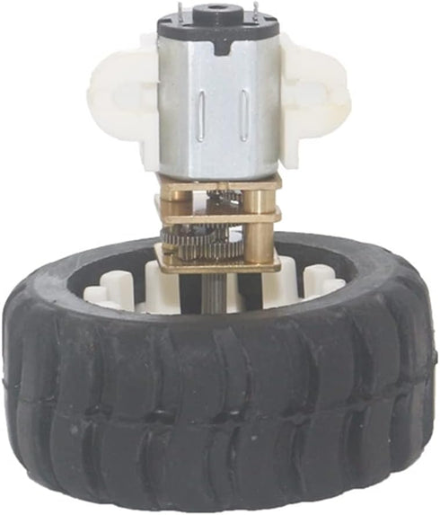 MANHONG 1000 12V) Electric Small Motor Miniature Electric Toy, Plastic Wheel Kit with Fixed Frame Connecting Nut