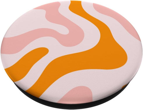 Abstract Pattern Design Pink Orange PopSockets Standard PopGrip
