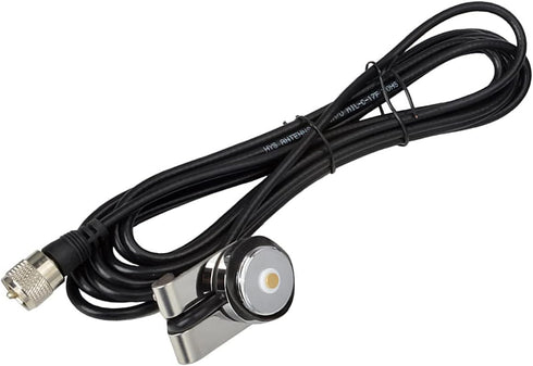 HYS TCJ-N2 Trunk NMO Antenna Mount with 13Ft RG-58 Coax Cable and PL-259 Connector for NMO HF/VHF/UHF Antenna