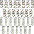 WMYCONGCONG 30 PCS BNC Connectors, Female to Female & Male to Male Coupler Adapter for CCTV Camera