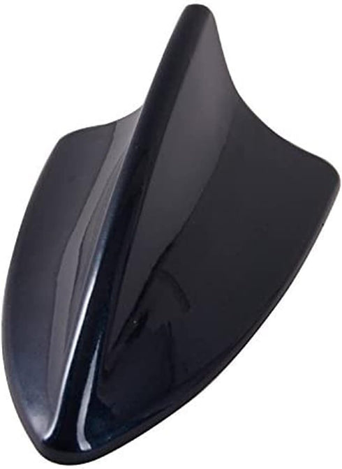 Possbay Glossy Black Car Decorative Shark Fin Antenna, ABS Plastic, Universal Fit with Adhesive Tape