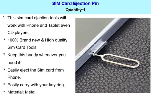 AceSoft S24 SM-S928U Precise - Fit SIM and Memory Card Tray Holder Ejection Pin Compatible with Samsung Galaxy Ultra