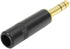 Seismic Audio SAPT253 3-Pole 1/4-Inch Male Stereo Jack Plug, Black and Gold
