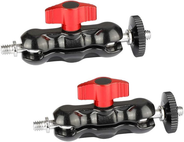 CAMVATE Universal Magic Arm with Dual Ball Heads, 2 Pieces (Red)