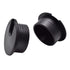 1-1/2 Inch Black Wire Grommets and Cable Ties Kit, ABS Plastic Desk Hole Cover Cord Organizer (2pcs Grommets + 6pcs