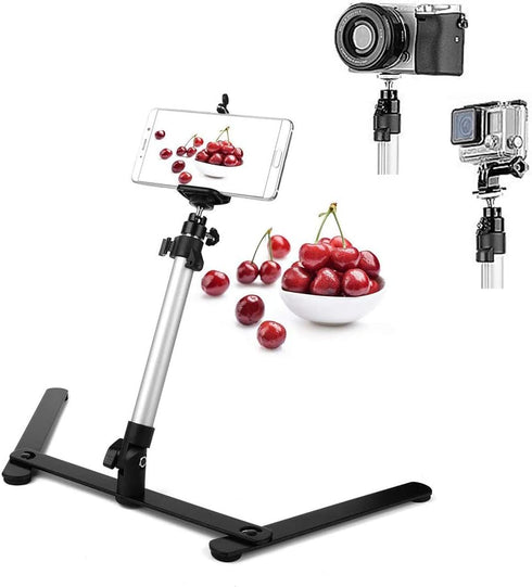 AONTOKY Photo Copy Pico Projector Stand Overhead Phone Mount Adjustable Tabletop Teaching Online