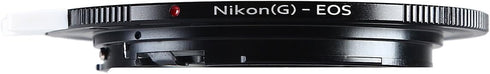 K&F Concept Nikon to EF Lens Adapter for Nikon G (D-Type) Lens to EOS EF Camera, Compatible with Rebel T3, T3i, T4i,