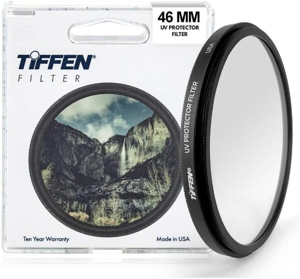 Tiffen 46UVP Slim 46mm UV Protection Filter, Clear Optical Glass, Impact Resistant