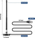 eifagur 27MHz PL-259 Long Range Soft Whip Magnetic Base CB Radio Antenna with BNC Male Connector for Cobra Midland
