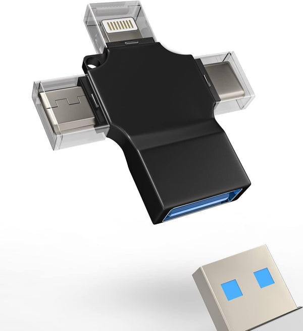 Lightning Male to USB Female OTG Adapter for iPhone 15 Pro Max 14 13 11 12 Xr X Xs 8 7 Plus, iPad, HUB