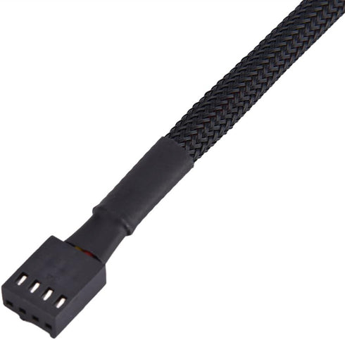 Bewinner 4-Pin PWM Fan Hub, 4-pin Male for CPU Fan Power Multi Splitter Connector Cable Adapter for 12V Fans