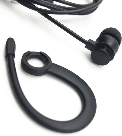 Single Side Earphone: In-Ear Stereo to Mono Earbuds, 3.5mm Plug, Ear Hook Earpiece, Compatible with Android & MP3