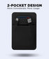 2-Pocket Adhesive Hard Drive Holder for Laptop, Stick-On Pocket Pouch for External Portable SSD, HDD, Slim Mouse