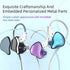 KZ EDC in-Ear Monitors, HiFi Stereo IEM Wired Noise Isolating Sport Earphones for Musician Audiophile (Blue Purple)