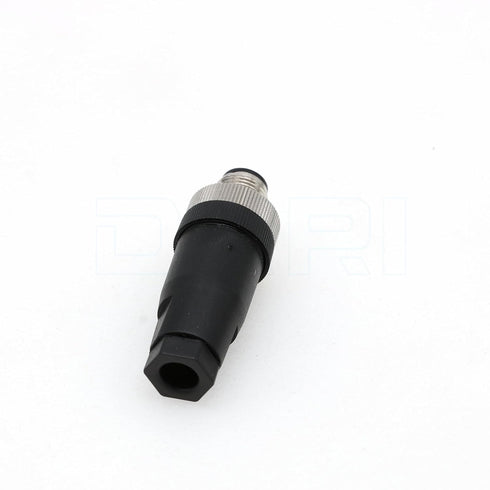 DRRI M12 A-Code 8-pin Male Sensor Connector, Waterproof IP67, Straight 4 Sets