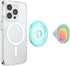 PopSockets Round Phone Grip Compatible with MagSafe, Adapter Ring Included - Boca Aura, Wireless Charging Compatible