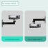 FINXRoll 1/4" 8.46in Foldable Universal Projector & CCTV Camera Wall/Ceiling Mount Bracket (Black) - Screw, Adjustable