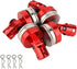 4PCS SCX10 4WD 1/10 RC Magnetic Body Post with Clips,Alloy Magnetic Stealth Invisible Body Shell Mount Column