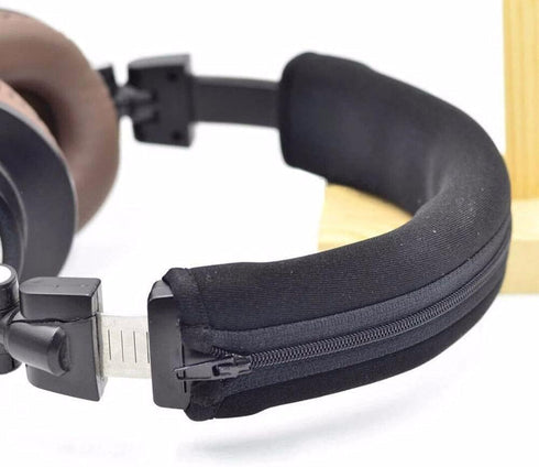 Black Headphone Protector Zipper Headband for Audio Technica ATH MSR7 M20 M30 M40 M40X M50X SX1 Headphone Accessories