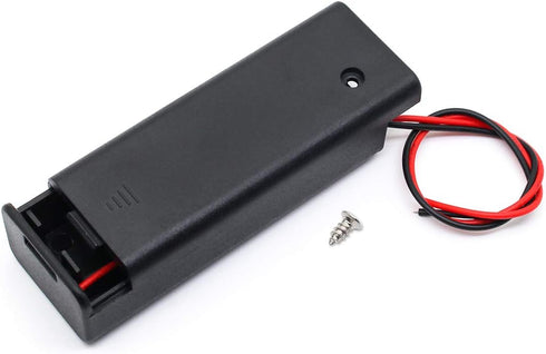 6Pcs AA Battery Holder with Leads, Wires ON/Off Switch and Screw Cap Case for 1.5V Battery Storage