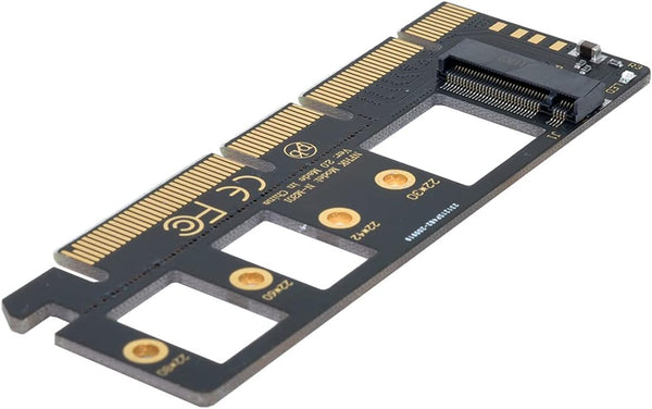 Cablecc NGFF M-Key NVME M.2 SSD to PCI-E Express 3.0 16x X4 Adapter Without Bracket, Black