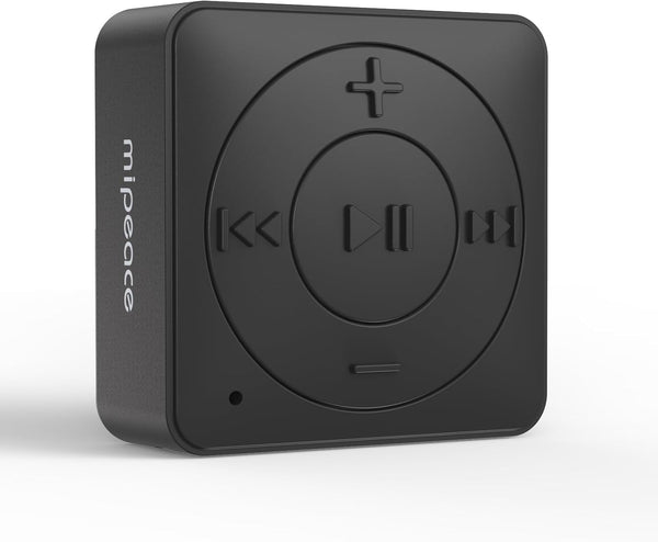 MIPEACE Bluetooth Audio Adapter for Headphones, Bluetooth 5.3 Receiver, 3.5mm Aux Wireless Adapter, Black