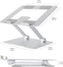 Amazon Basics 15.6 Inch, Sturdy and Portable Ergonomic Laptop Stand for Desk, Height Adjustable Riser with Ventilated