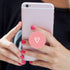 4 Pack/Foldable Finger Cell Phone Stand, Grip Holder for Smartphone - White Rose Gold Heart Purple Black Pink