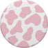 Cute Cow Print Aesthetic Pattern in Pastel Light Pink PopSockets Standard PopGrip