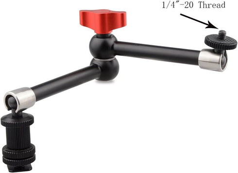 CAMVATE 11 inch Adjustable Articulating Friction Magic Arm Compatible with LCD Monitor, DSLR Camera Rig, LED Lights, Flash Light - 1477
