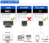 Seadream 2 Pack Angled Micro HDMI to HDMI Cable, 5Feet 90 Degree Male to Male Cable (Left and Right)