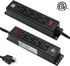 Mountable Power Strip with USB Ports - Wall Mount Power Outlets, 4AC Outlet, 2 USB, 6.56 Feet Extension Cord