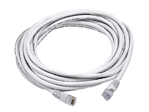 Monoprice 20FT 24AWG Cat6 550MHz UTP Ethernet Bare Copper Network Cable - White
