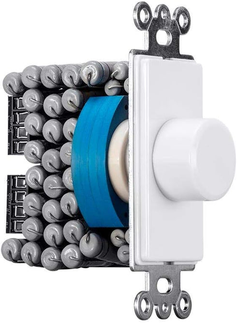 Monoprice 120-Watt Rotary Resistance Speaker Volume Control - 12-Position Switch, Multi-Color
