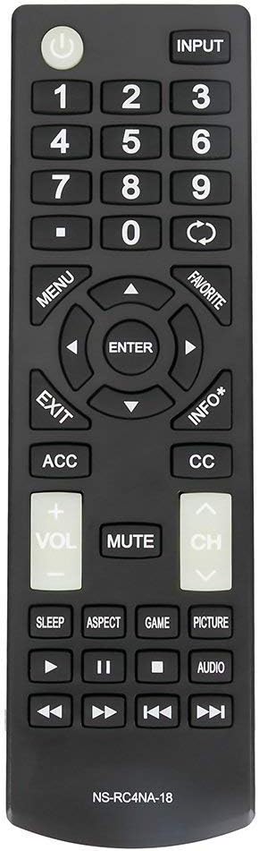 ALLIMITY NS-RC4NA-18 Remote Control Replacement for Insignia TV Models NSRC4NA18, NS-32D311NA17, and more