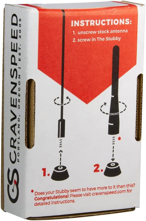 CravenSpeed i3 2014-2021 2 inches Stubby Jr Antenna Replacement Compatible with BMW | | Short Antenna | Made in the USA