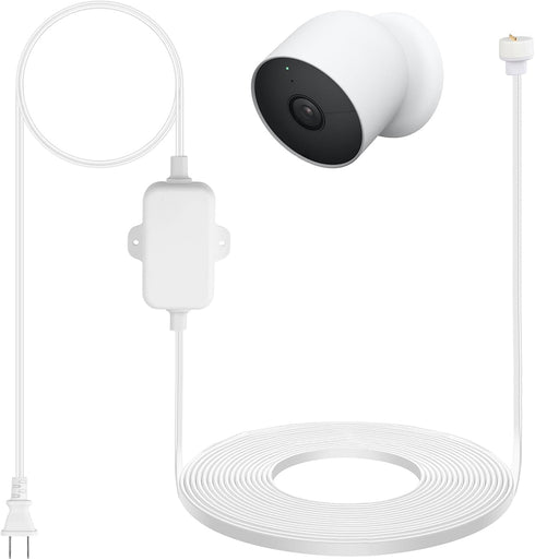 Power Cable Compatible with Google Nest Cam Outdoor or Indoor, 16.4 ft/5m 5V 2A Charging Cable for Nest Cam (Battery)