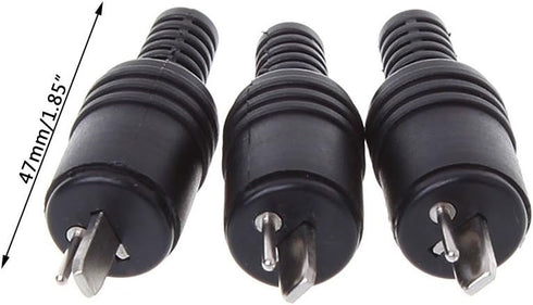 10PCS Male HiFi Speaker Tools Power Signal Black Adapter Accessories, DIN Plug Screw Terminals