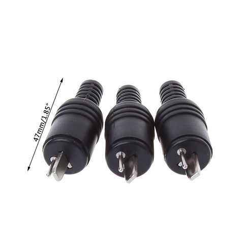 Hanzou 10 Pcs 2 Pin DIN Speaker Plug, Hifi Loudspeaker Cable Solder Connector