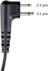 CP200 Earpiece Headset Compatible with Motorola Walkie Talkies CLS1110, CLS1413, CLS1450, GP88, RDM2070D, VL50, G Shape, PU Material, Black