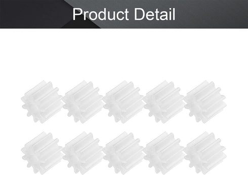 10pcs 10 102A Othmro Plastic Gears Teeth Model Reduction Gear Plastic Worm Gears for RC Car Robot Motor