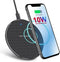 Universal 10W Wireless Fast Charging Pad for All Mobile Devices, Compatible with iPhone/Android/Samsung Models + More