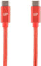 Monoprice 3 Feet USB 2.0 Type-C to Type-C Charge and Sync Cable, Red, Up to 3 Amps/60 Watts, Palette Series