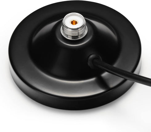 Radioddity RAM5 CB/VHF/UHF/HF Ham Radio Antenna Magnet Mount with SO-239 Connection, 16.4Ft Coaxial Cable Compatible